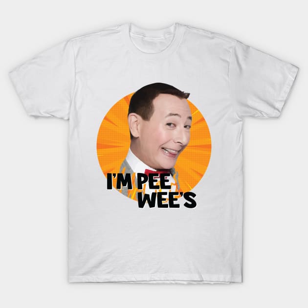 Pee-Wee's Beautiful Orange Background T-Shirt by AqlShop